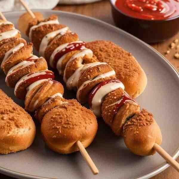 Шашлык в хлебном маринаде с соусом
